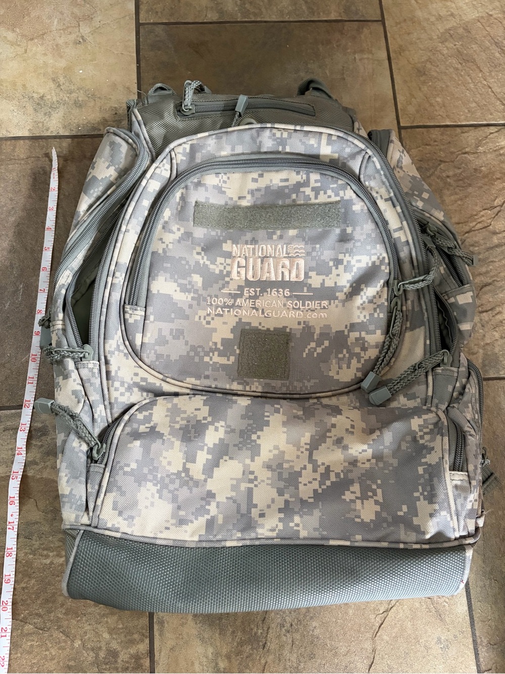 US Army National Guard Tactical Digital Camp Backpack